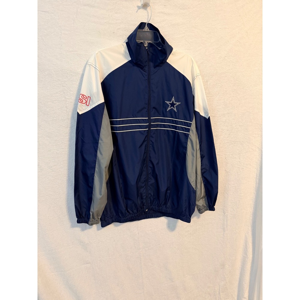 NFL Dallas Cowboys G-III Sports Illustrated Windbreaker Jacket Navy Blue Large
